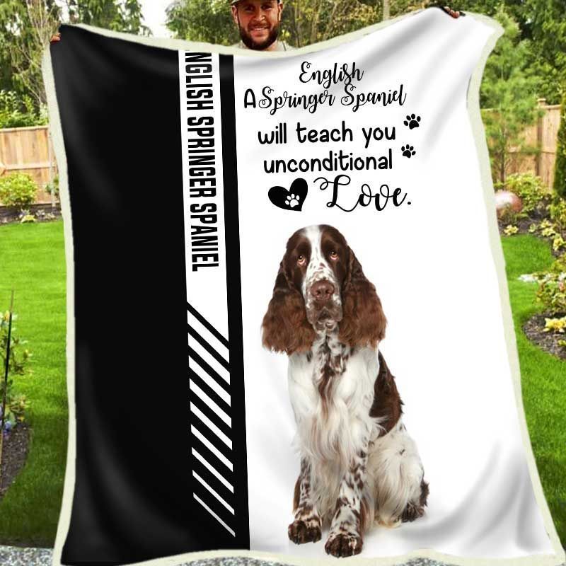 English Springer Spaniel Fleece Blanket
