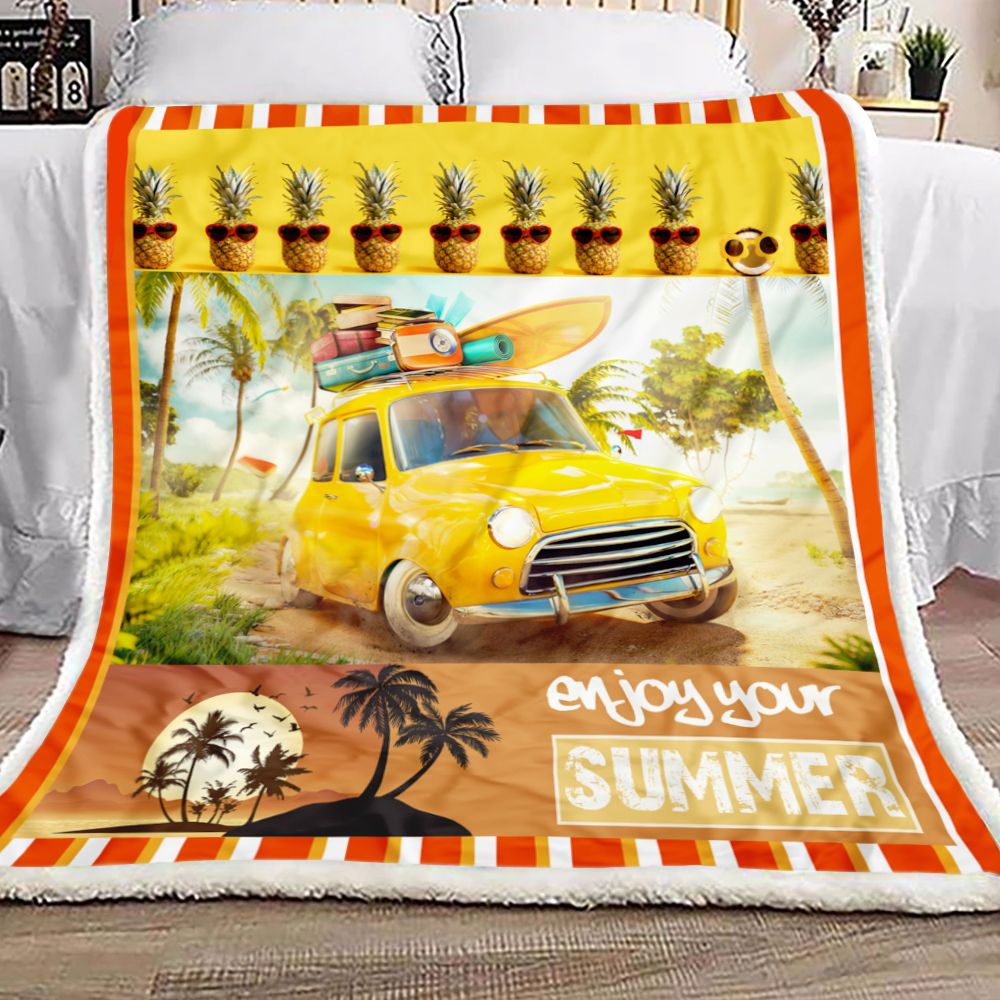 Enjoy Summer Fleece Blanket