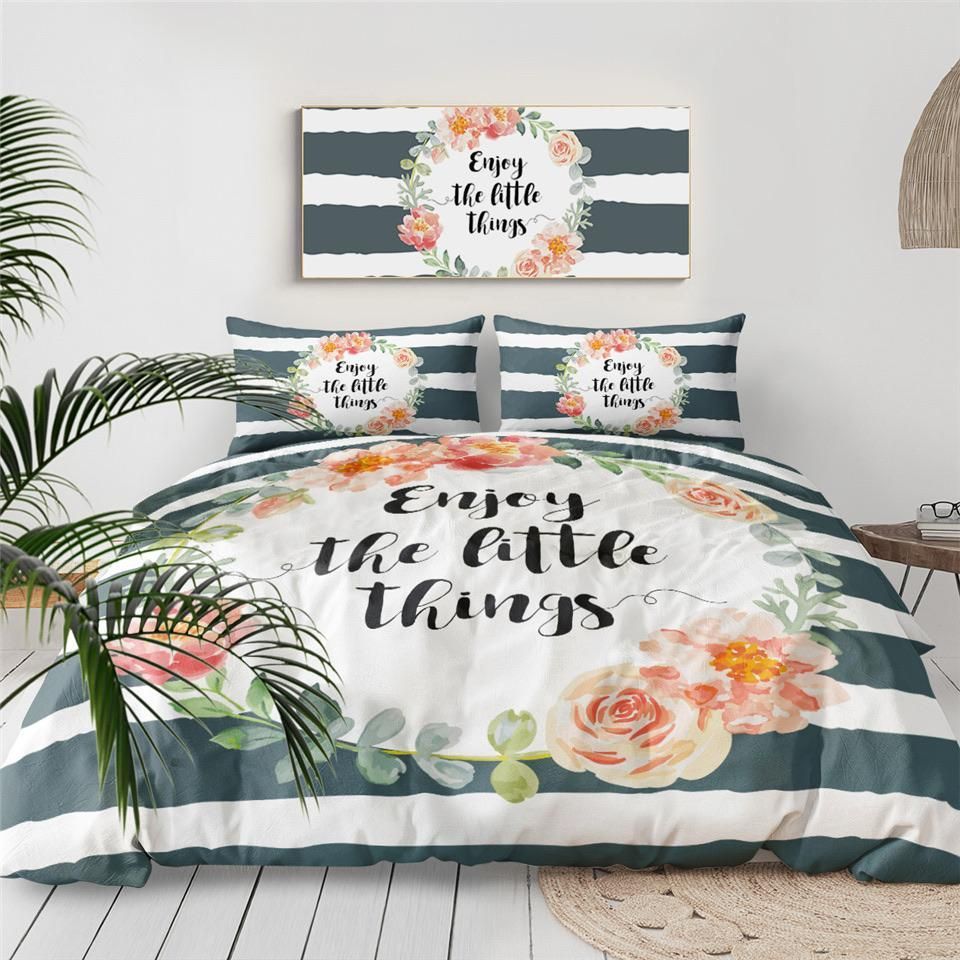 Enjoy The Little Things Bedding Set