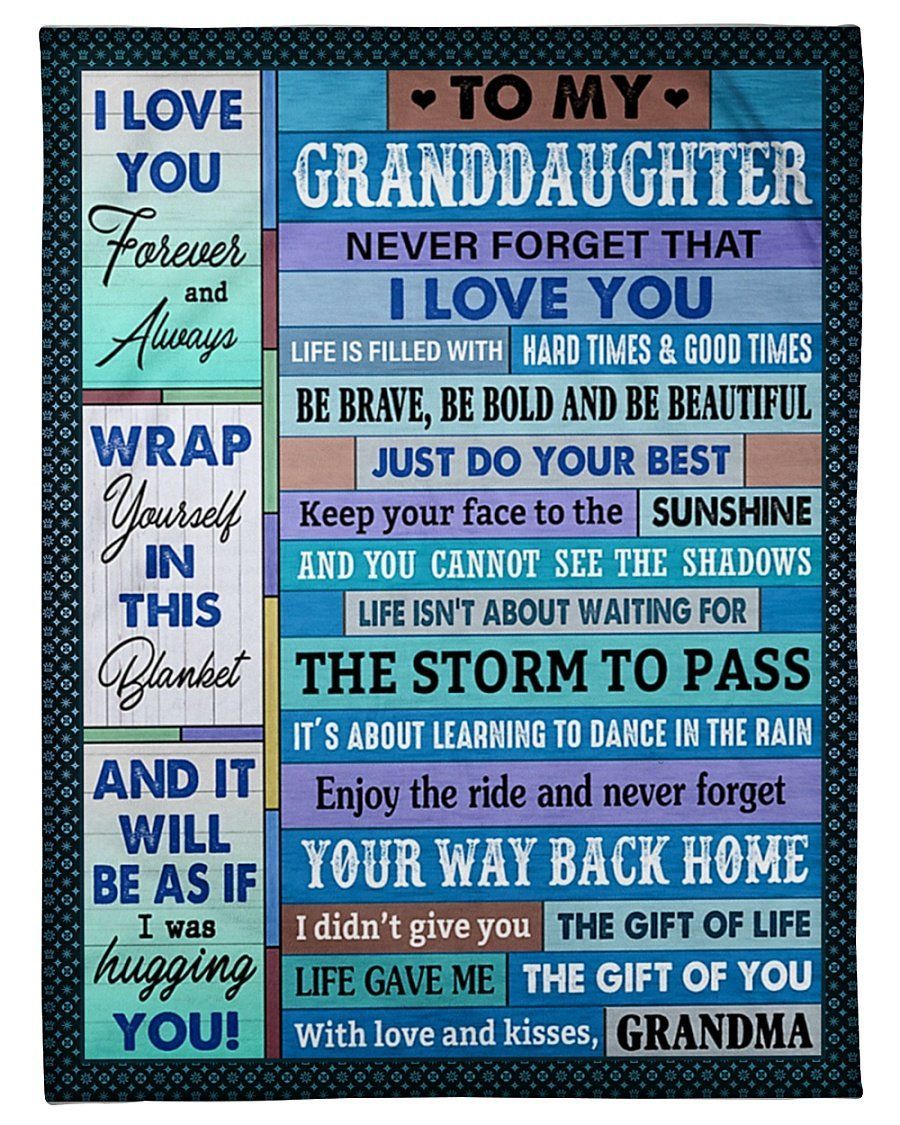 Enjoy The Ride Grandma To Granddaughter Fleece Blanket Fleece Blanket