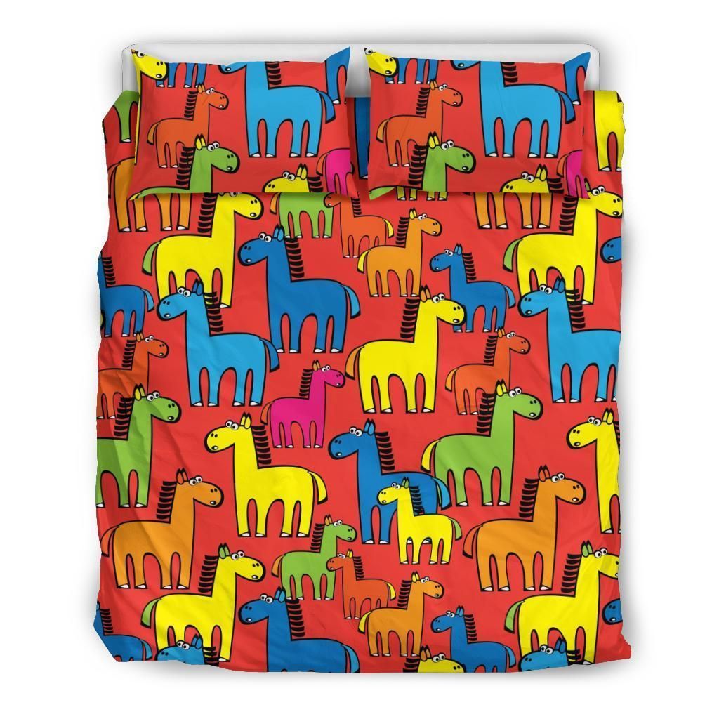 Equestrian Colorful Cool Design Comfortable Bedding Set