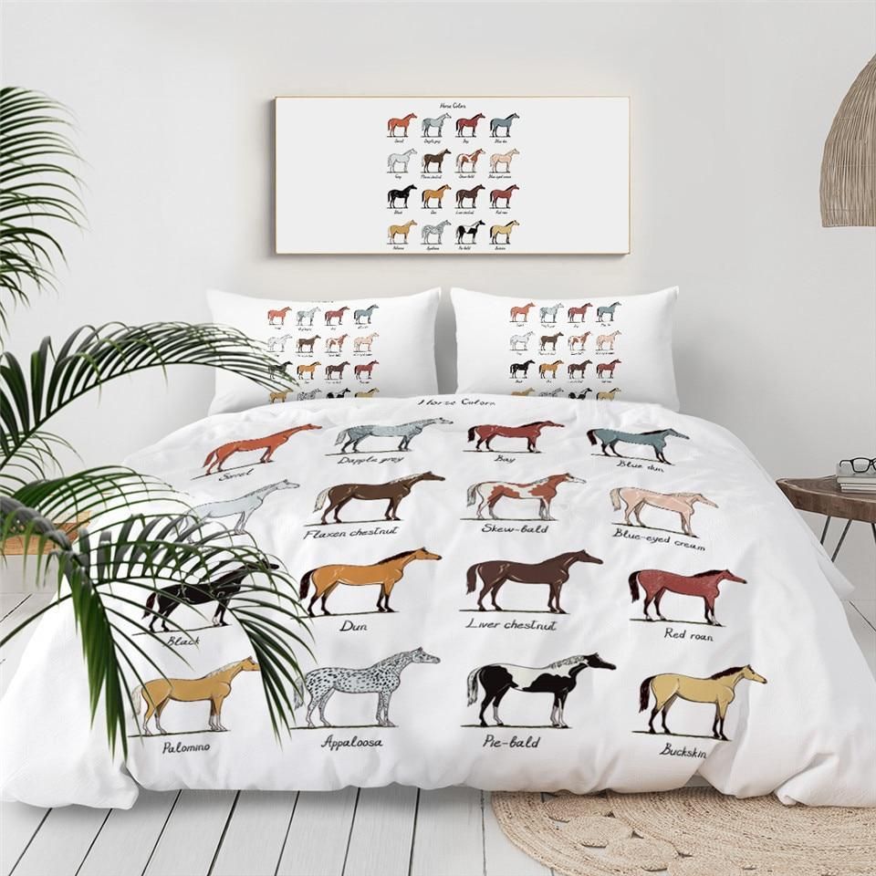 Equestrian Horse Collections Bedding Set