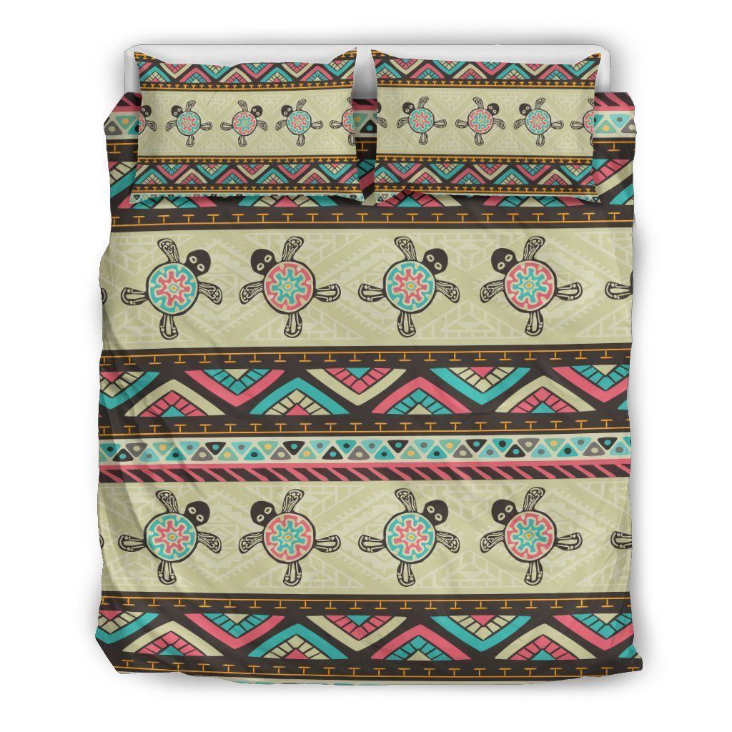 Ethnic Colorful Sea Turtle Bedding Set