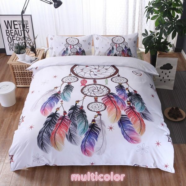Ethnic Dream Catcher With Feathers 3d Bedding Set