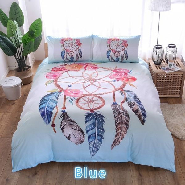 Ethnic Dream Catcher With Feathers 3d Bedding Set