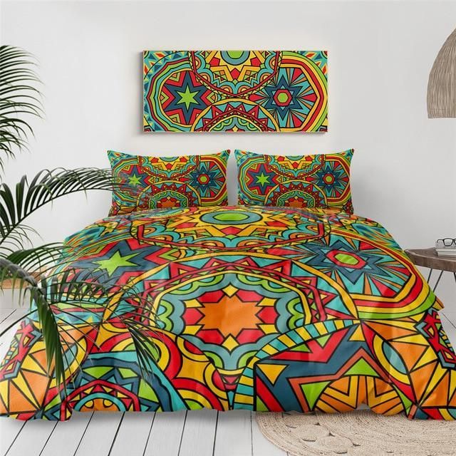 Ethnic Mandala Indigo Bedding Set