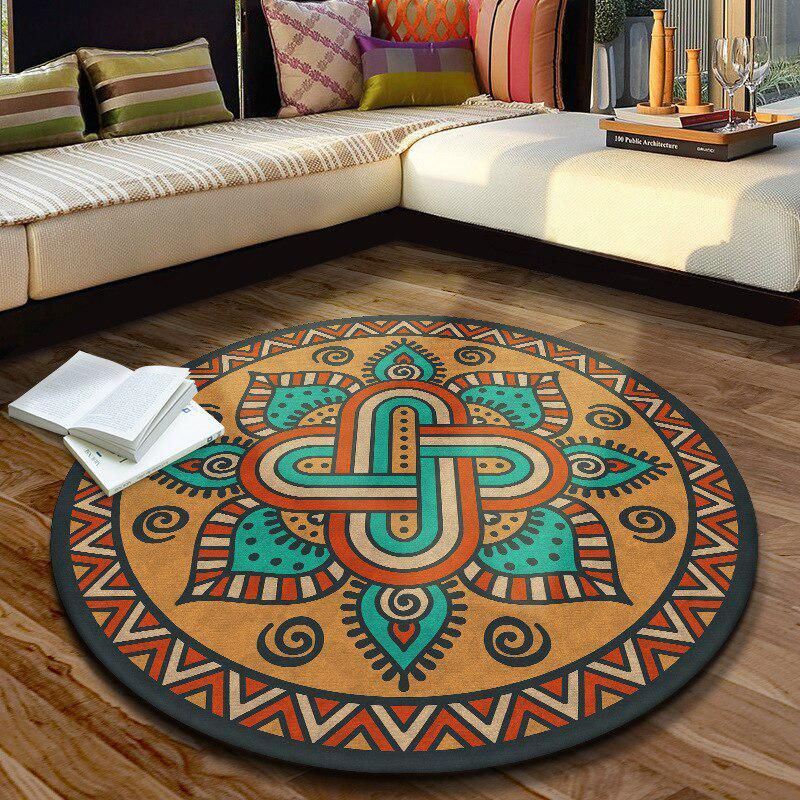 Ethnic Style Round Carpet