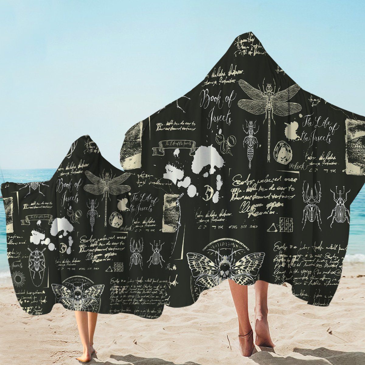 Etymologist Take Notes Printed Hooded Towel