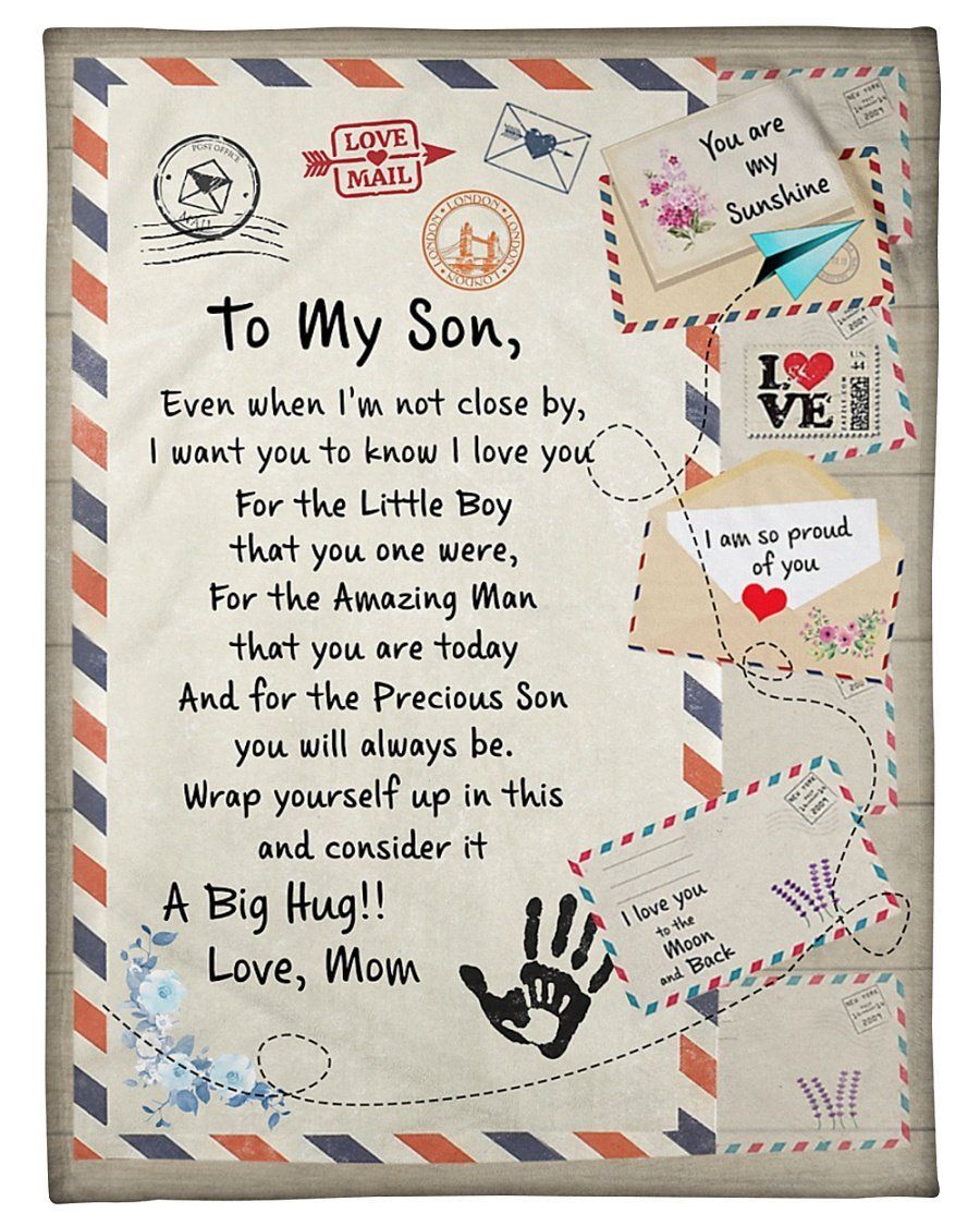 Even When I’m Not Close By Mama To Son Fleece Blanket Fleece Blanket
