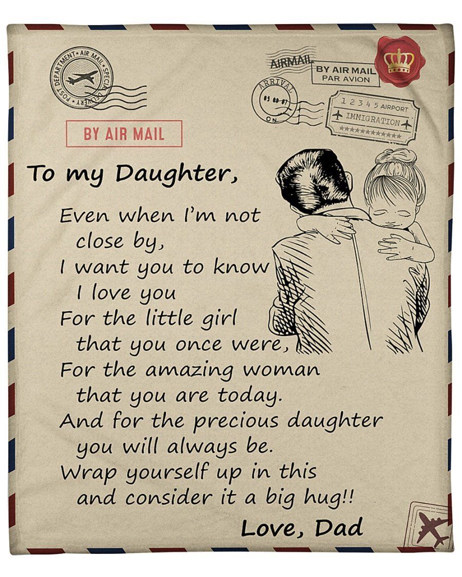 Even When I’m Not Close By To Daughter Fleece Blanket