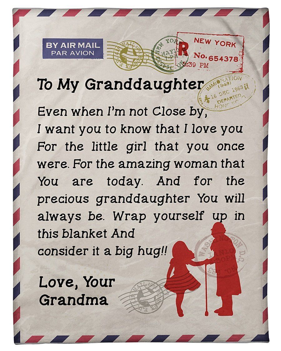 Even When I’m Not Close By To Granddaughter Fleece Blanket