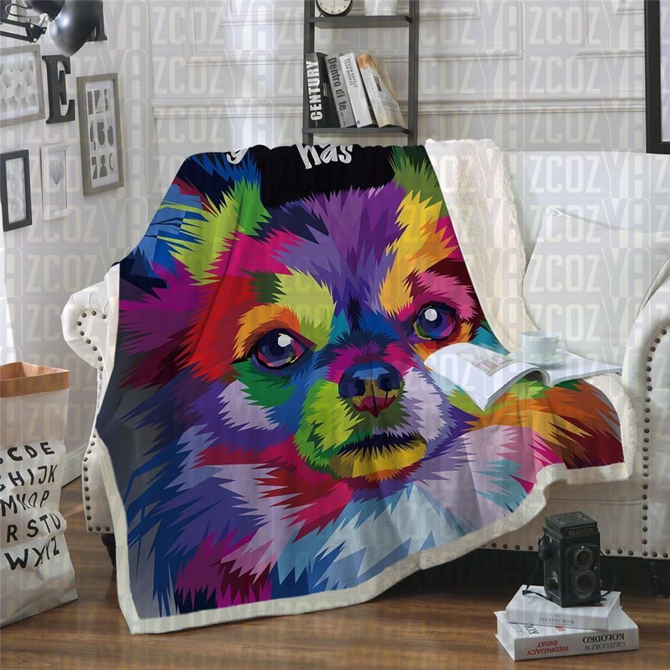 Every Dog Has His Day Sherpa Fleece Blanket