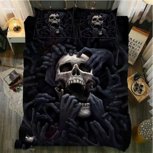 Evil Hand Skull Bedding Set