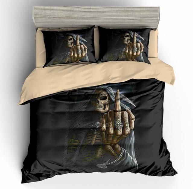 Evil Skull Bedding Set