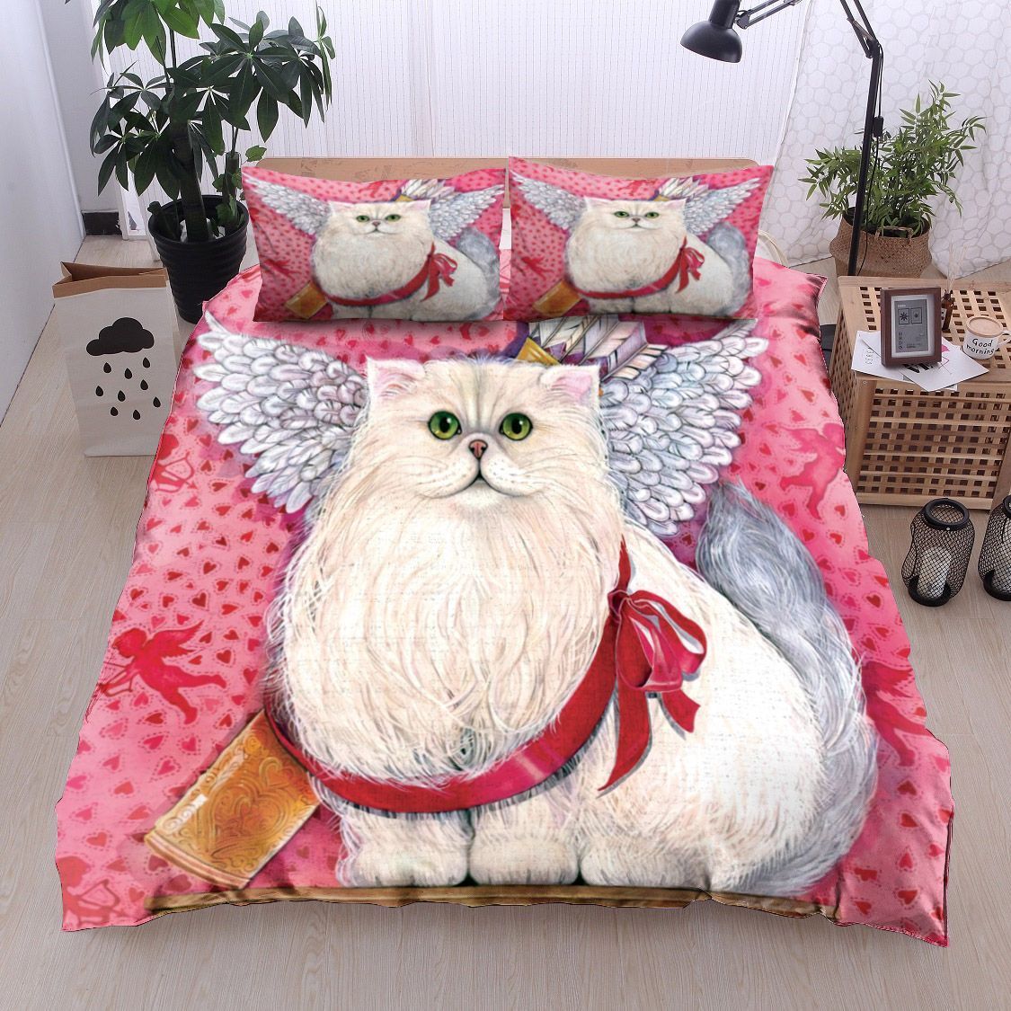 Exotic Cat Cupid Bedding Set