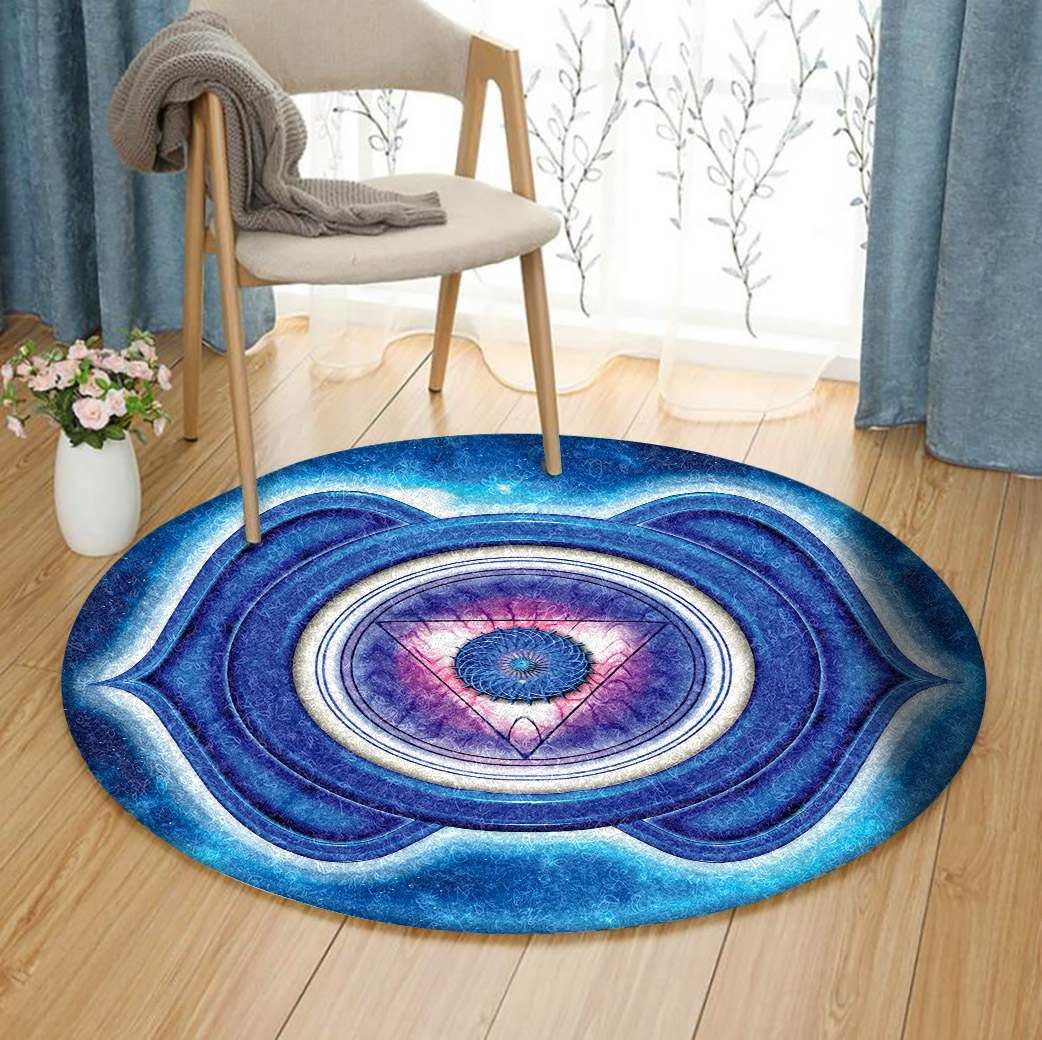Eye Chakra Round Carpet