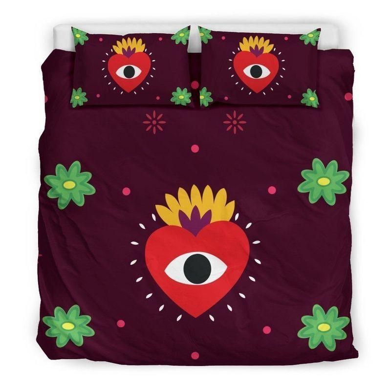 Eye Heart You Printed Bedding Set