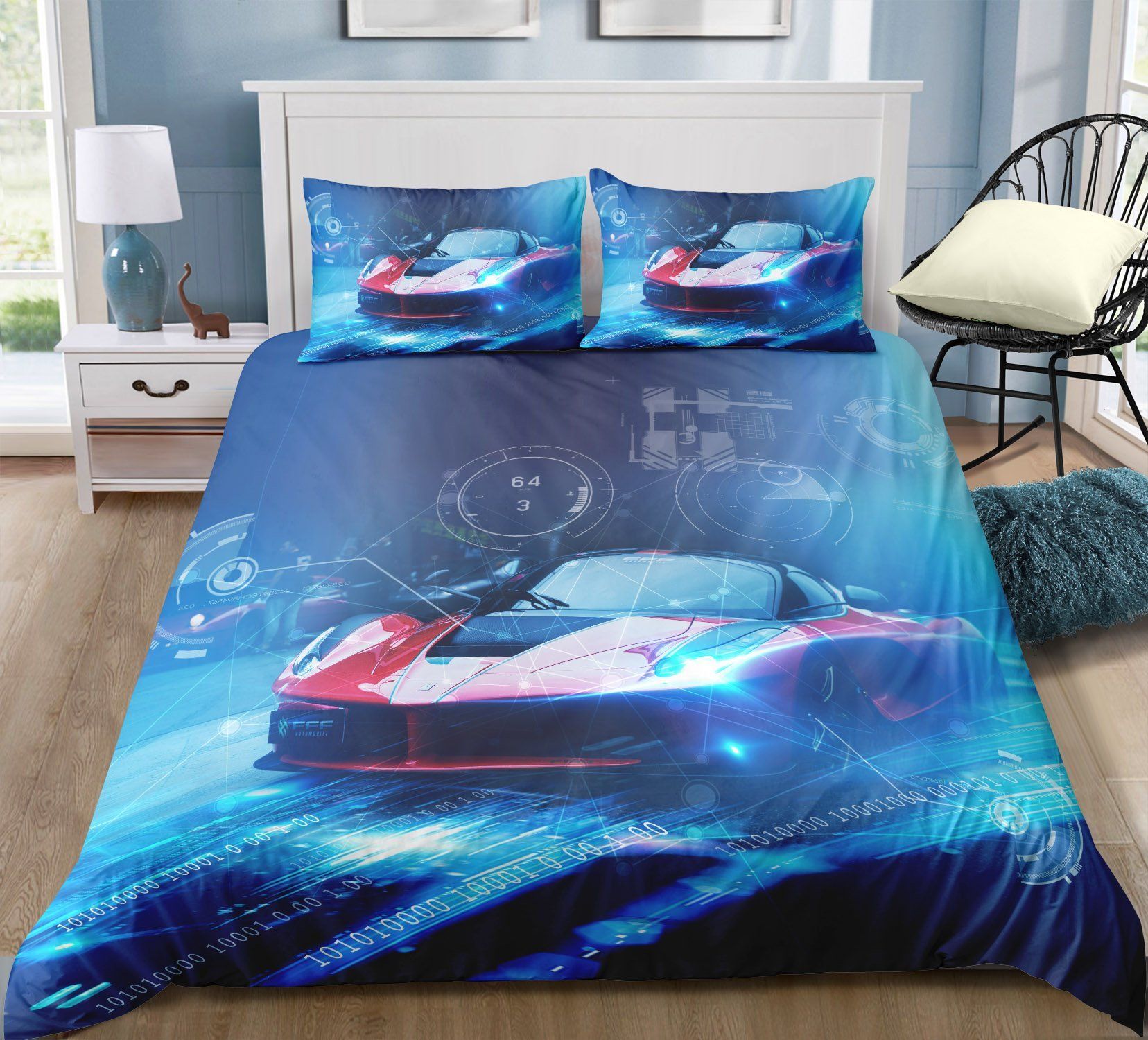 F1 Car Passion Of Speed Bedding Set
