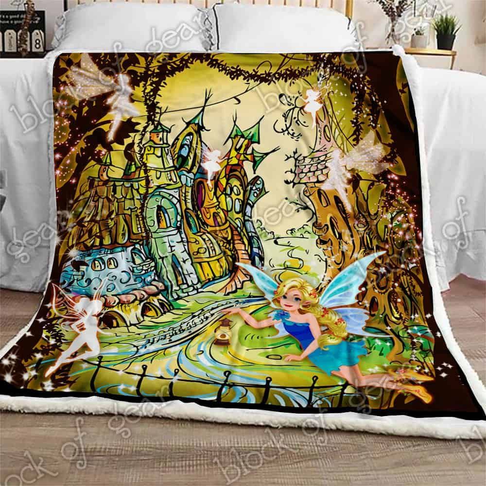 Fairies In The Magic World Fleece Blanket