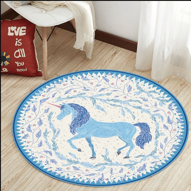 Fairy Unicorn Round Carpet