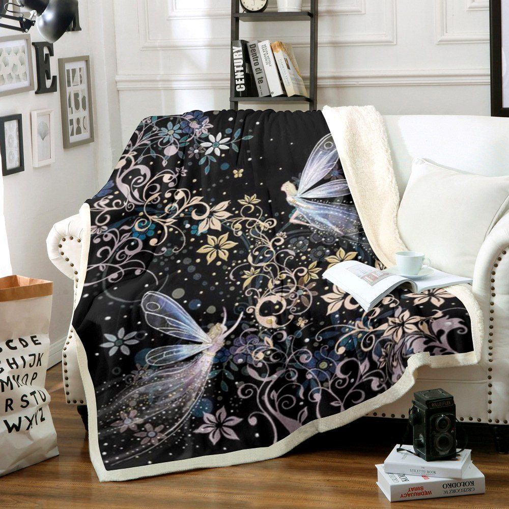 Fairy Sherpa Fleece Blanket