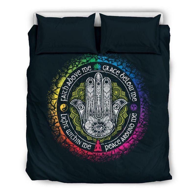 Faith Above Colorful Bedding Set