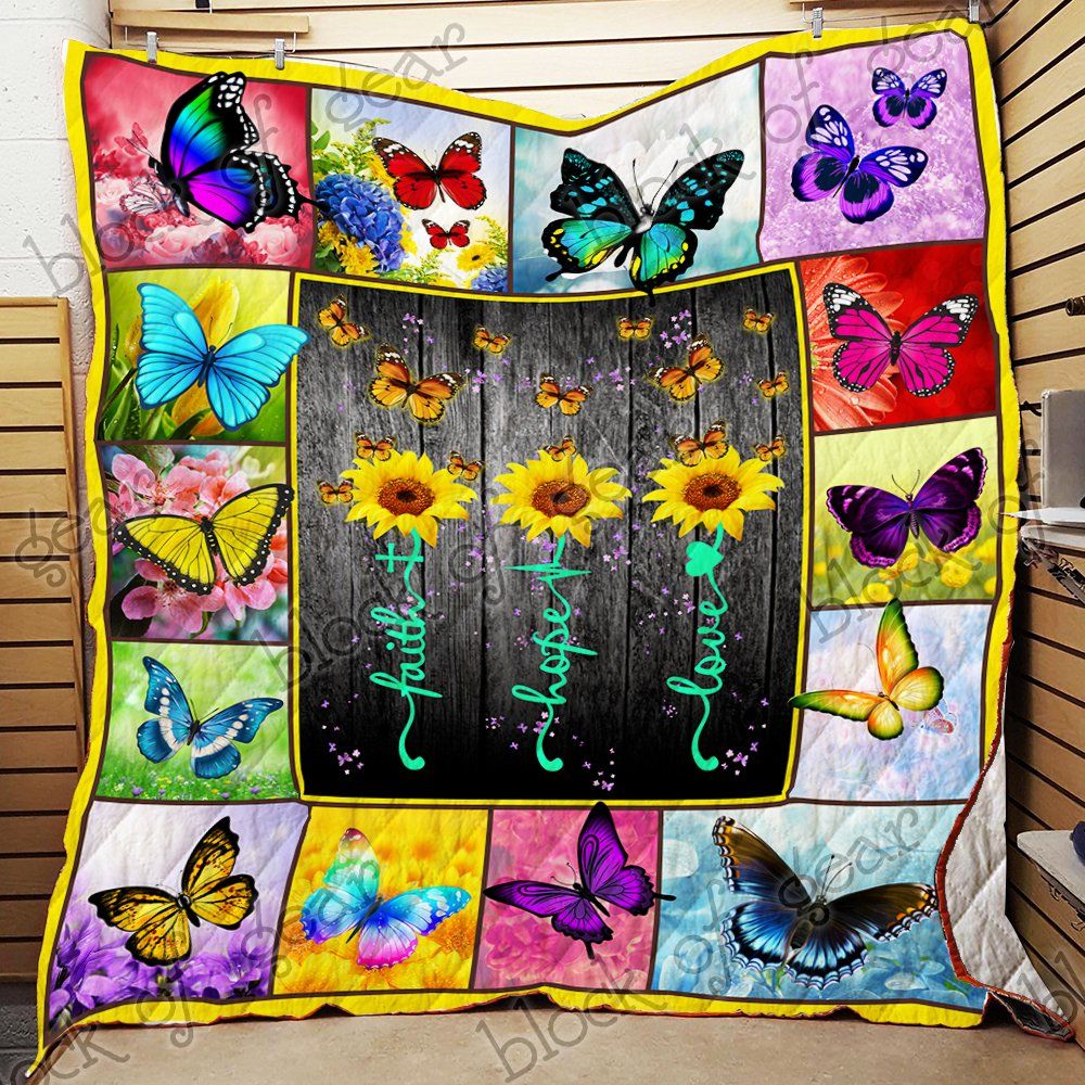 Faith Hope Love Butterfly Quilt Nh143 Dhc11124284Dd