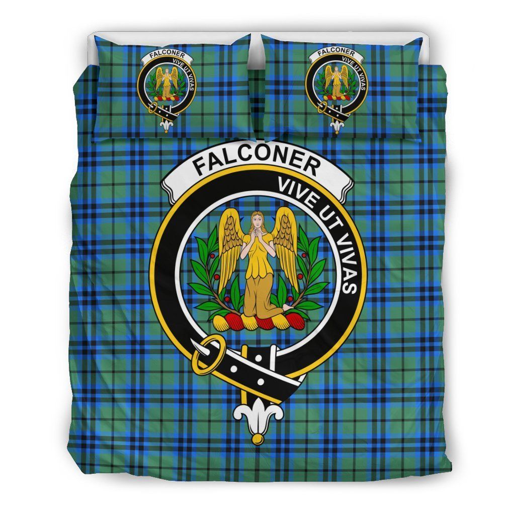 Falconer Clan Badge Tartan Bedding Set
