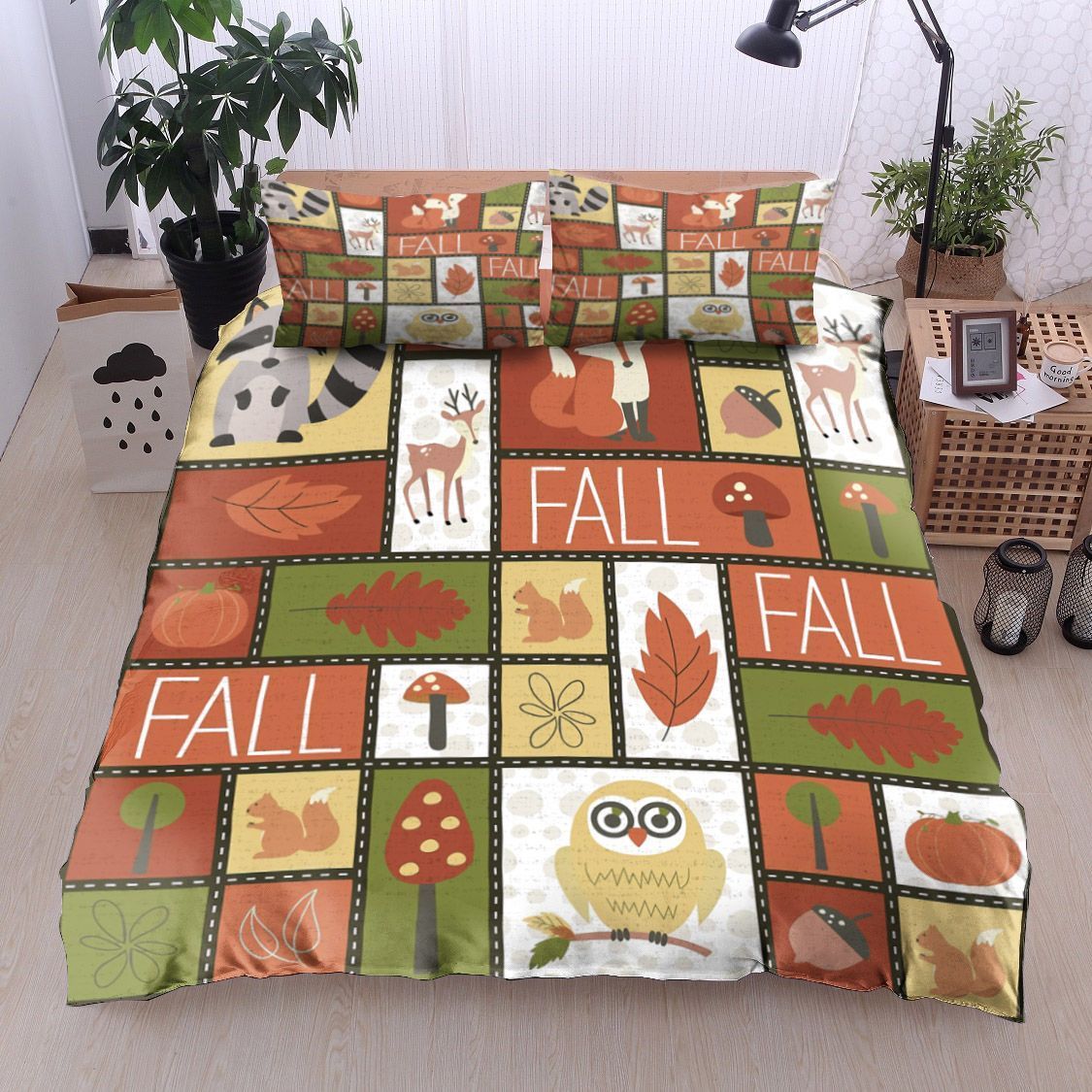 Fall Animal Bedding Set