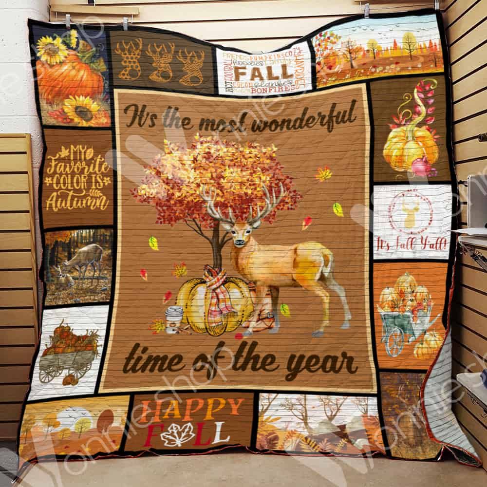 Fall Deer Hunting Quilt Blanket DHC06021067TD