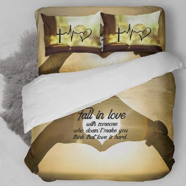 Fall In Love With Someone Bedding Set