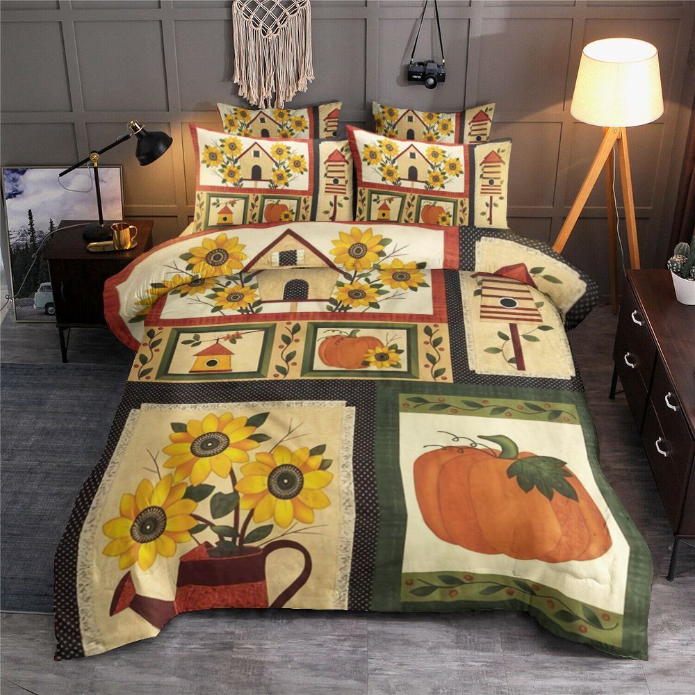 Fall Sunflower Garden Bedding Set