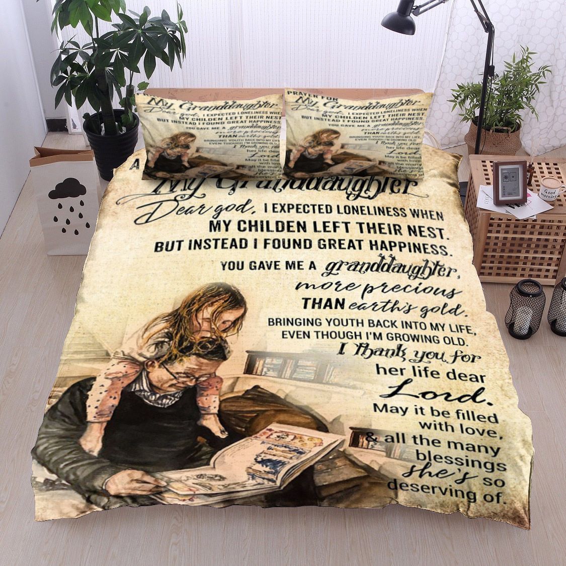 Family A Prayer For My Granddaughter Dear God My Childen Bedding Set