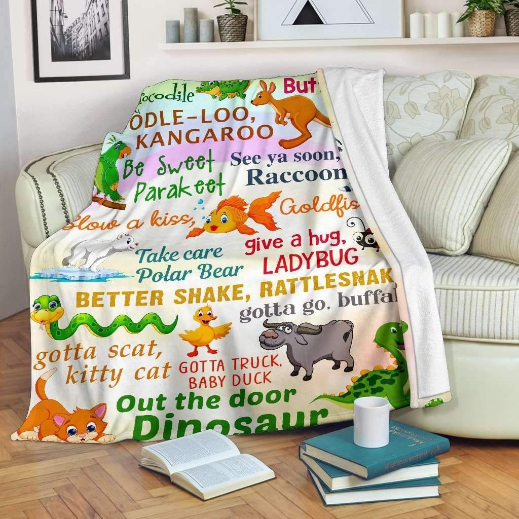 Family Animal Fleece Blanket