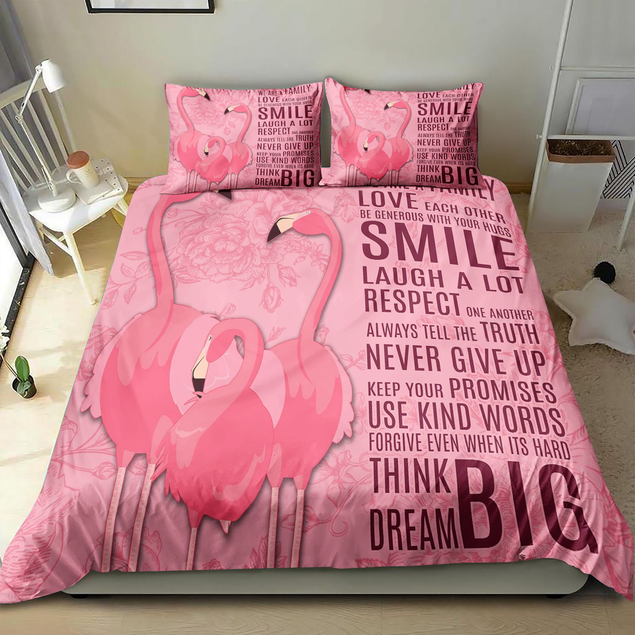 Family Flamingo Bedding Set
