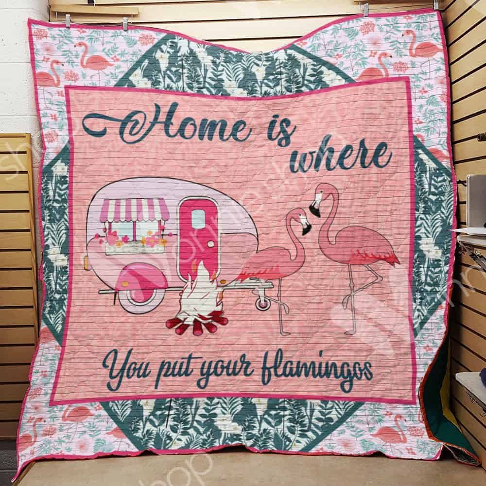 Family Flamingo Quilt Blanket DHC1102807TD