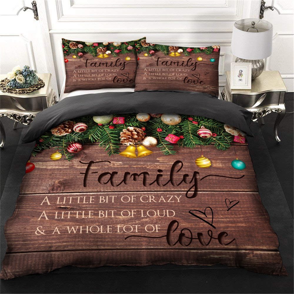 Family Gather On Christmas Day Bedding Set