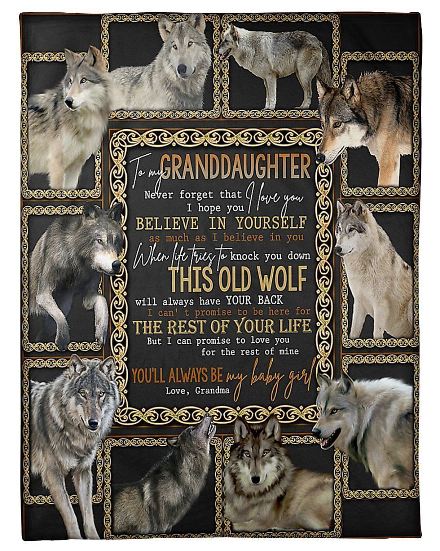 Family Gift To Granddaughter Fleece Blanket