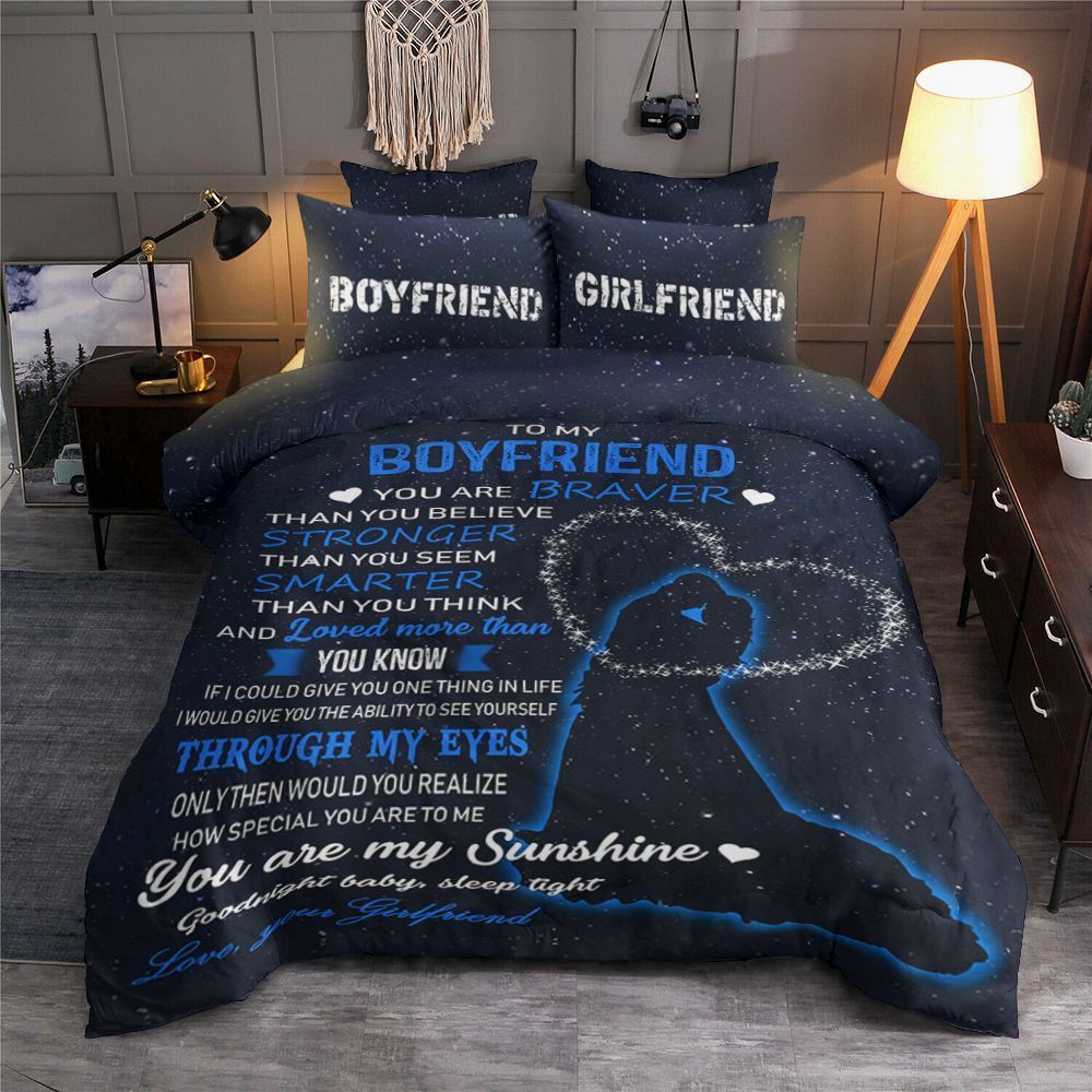 Family Girlfriend To Boyfriend You Are Braver Bedding Set