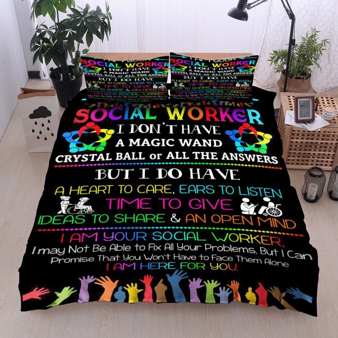 Family I Am Your Social Worker Bedding Set