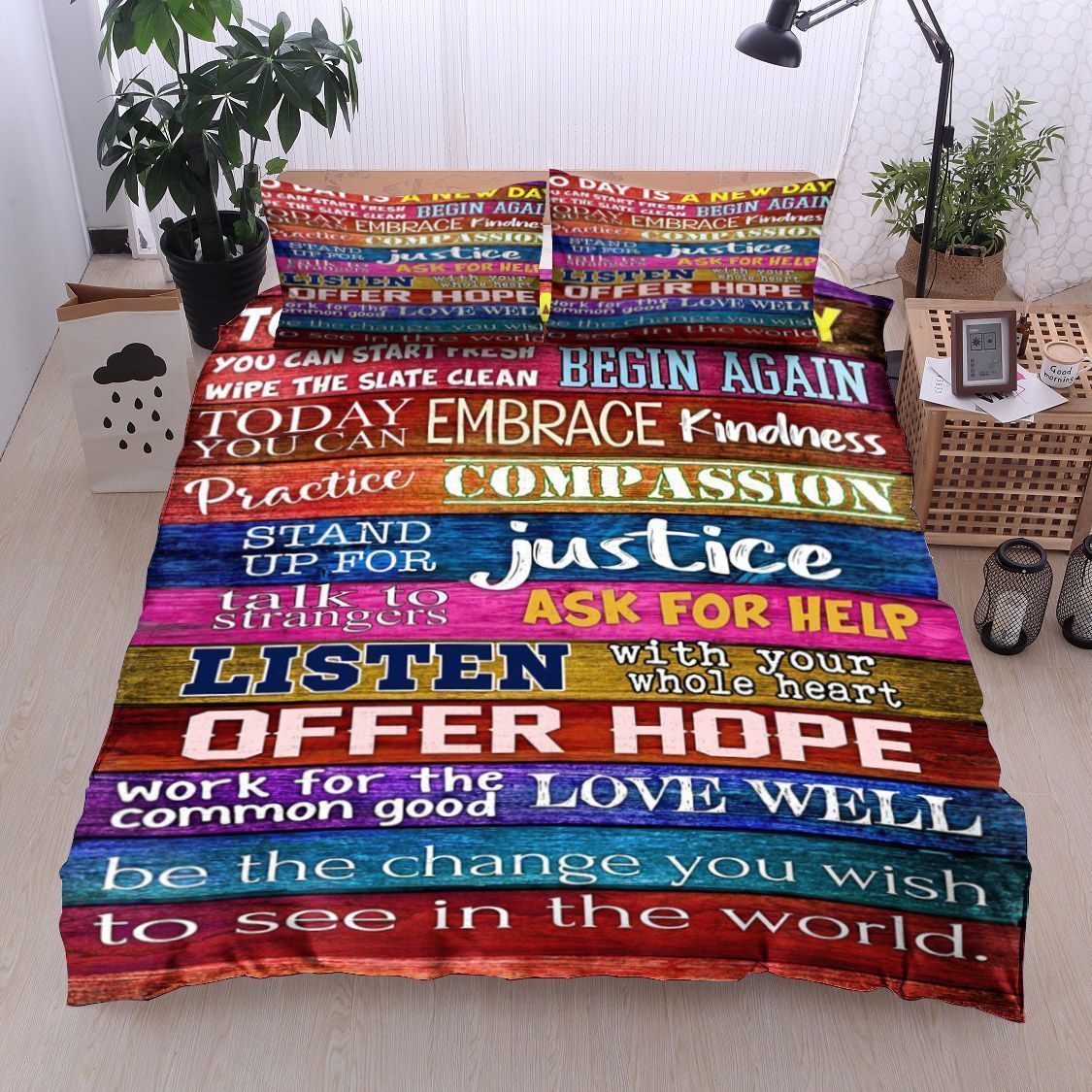 Family Listen With Your Whole Heart Bedding Set