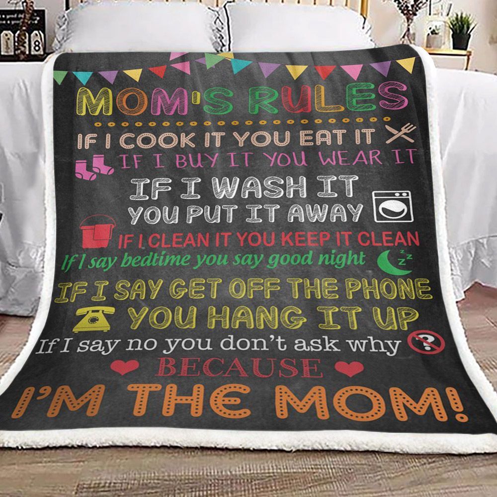 Family Mom Sherpa Fleece Blanket