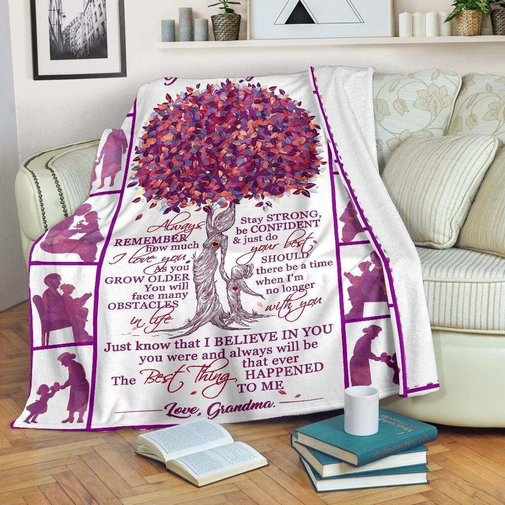Family – My Dear Granddaughter Fleece Blanket