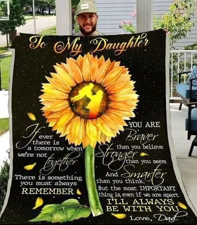 Family To My Daughter Sherpa Fleece Blanket