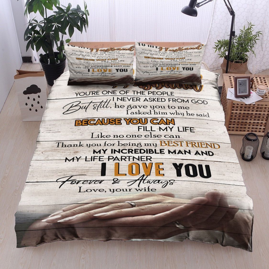 Family To My Husband Bedding Set