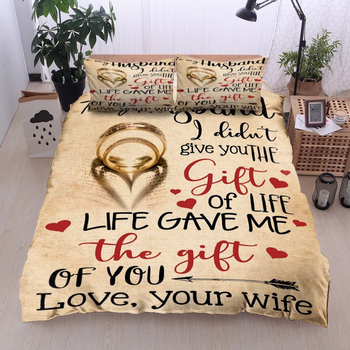 Family To My Husband Bedding Set