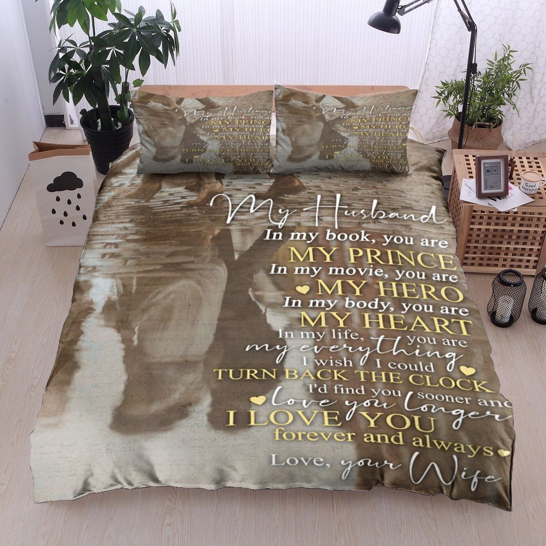 Family To My Husband Bedding Set