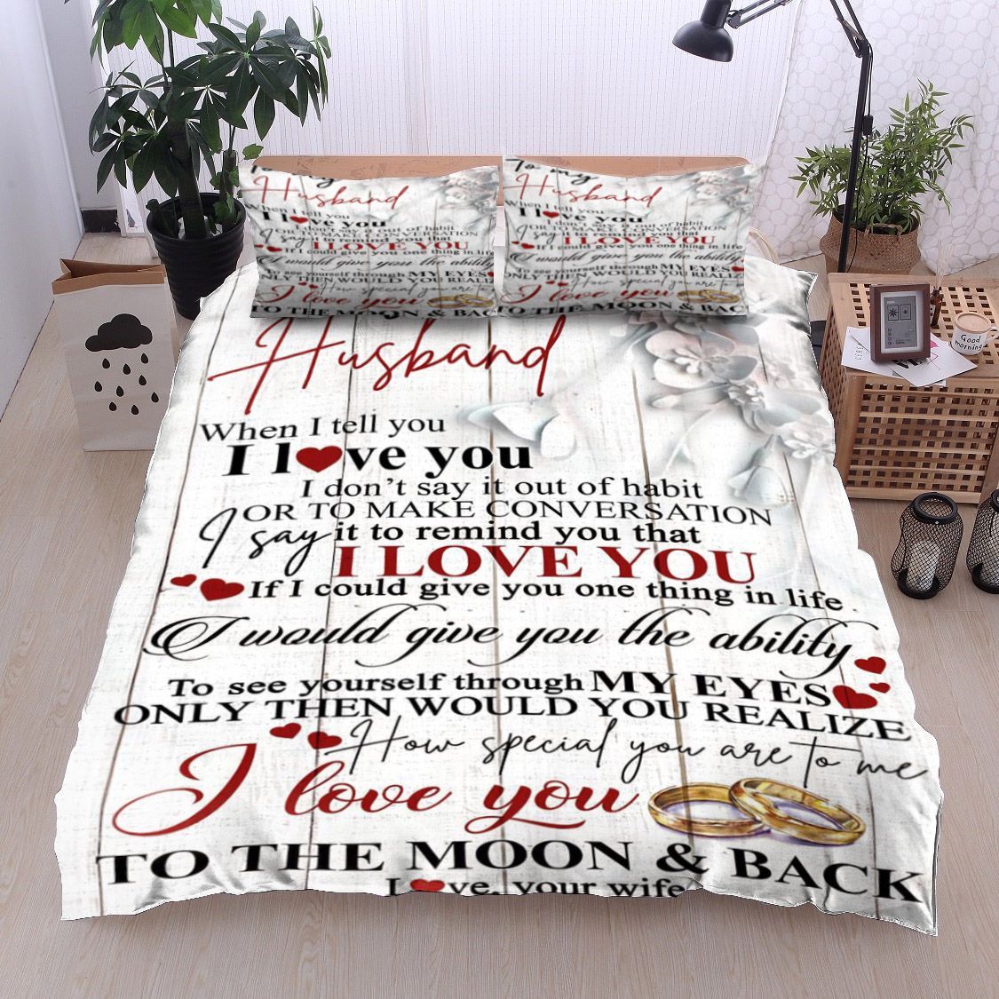 Family To My Husband Bedding Set