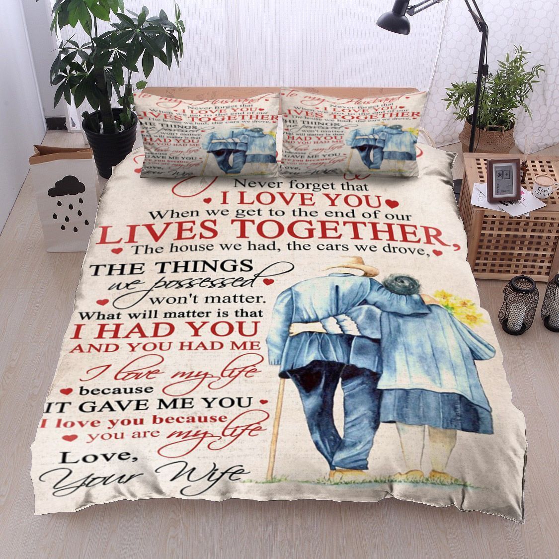 Family To My Husband Bedding Set
