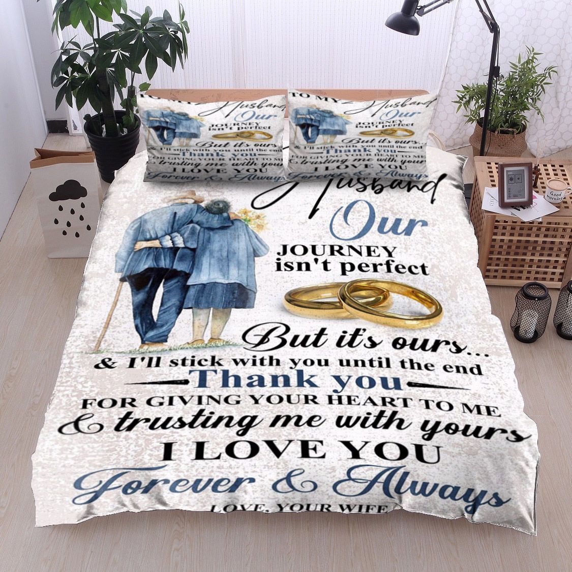 Family To My Husband Bedding Set